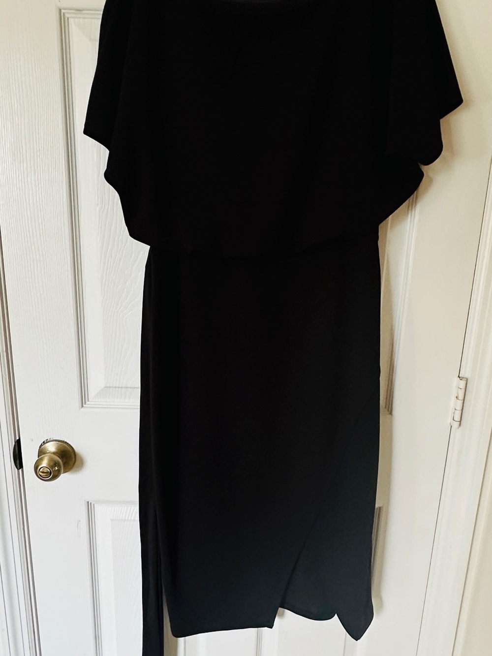 Kensie Black Midi Blouson Dress
